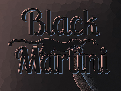 Black Martini: Detail Typography