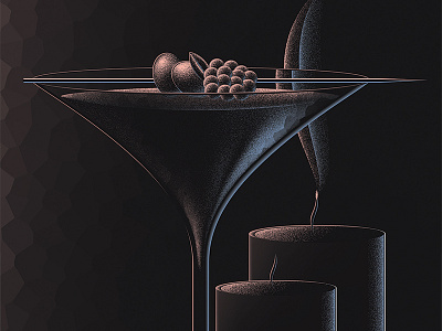 Black Martini: Detail art deco beverage dark libation deco design drink graphic design halloween poster vector vector artwork