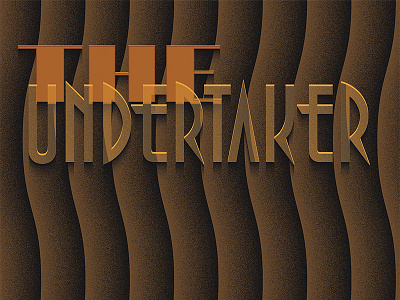 The Undertaker: Detail Typography art deco beverage dark libation deco design drink graphic design halloween poster vector vector artwork