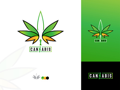 Cannabis Leaf Logo Template