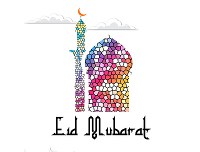 Eid-ul Adha Mubarak eid eid mubarak eid template eid ul adha eid wish graphics illustration islamic mubarak muslim