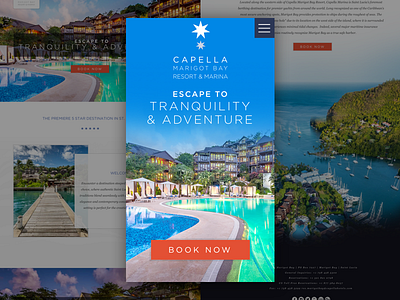 Resort Design mobile ui web site