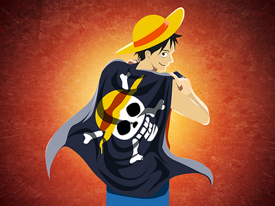 Strawhat Luffy Jolly Roger anime one piece