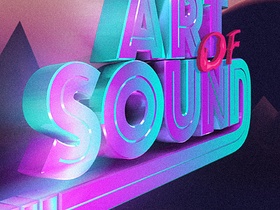 Art of Sound 3d illustration