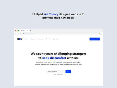 Yes Theory Book Promo Website Design branding design minimal ui ux web