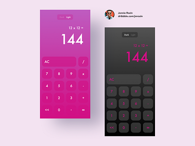DailyUI 004 - Calculator app branding design minimal ui ux