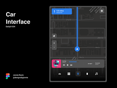 DailyUI 034 - Car Interface