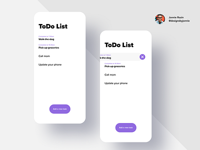 DailyUI 042 - ToDo List