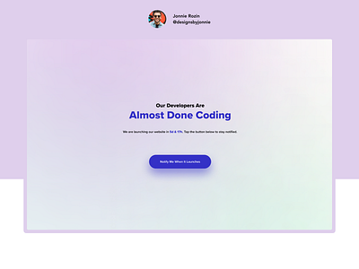 DailyUI 048 - Coming Soon