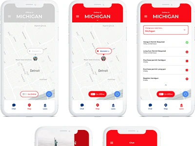 A Patriotic App app design minimal ui ux