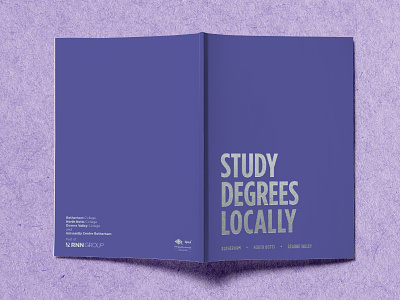 Study Degrees Locally Prospectus college course guide cover design graphic design prospectus publication publication design university