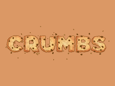 Crumbs Illustration design graphic design illustration text type typography typography art