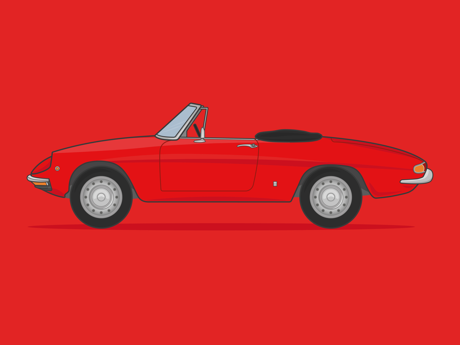 1966 Alfa Romeo 1600 Duetto Spider by Mike Saville on Dribbble