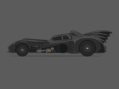 80's Batmobile adobe car design graphic design illustration illustrator print design vector vector artwork vector illustration