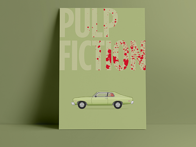 "Oh man I shot Marvin in the face" Pulp Fiction print chevy illustration chevy nova movie poster pulp fiction pulp fiction illustration pulp fiction movie poster pulp fiction poster pulp fiction print