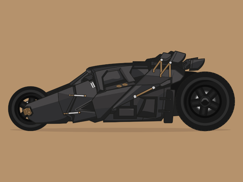 The Tumbler from "The Dark Knight" car illustration movie car the dark knight poster movie poster batman poster batmobile print batman print batmobile tumbler the dark knight batman