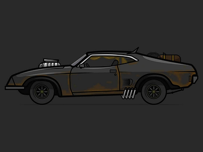Mad Max Ford Falcon classic ford classic ford illustration ford ford falcon ford illustration mad max mad max illustration