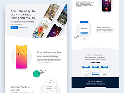 Virtual Race Timing and Results Landing Page