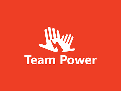 Team Power Logo Design branding design flat illustration logo typogaphy vector web