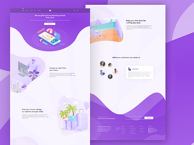Walli button card gradient hero area hotel hotel booking illustration landing page logo travel travel agency travel app user interface vacation