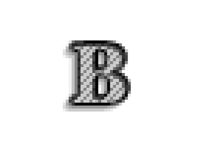 B-Baskerville anti-alias dot square texture type typeface