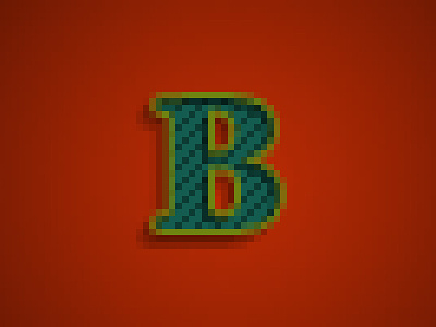 B-Baskervillee anti alias dot square texture type typeface