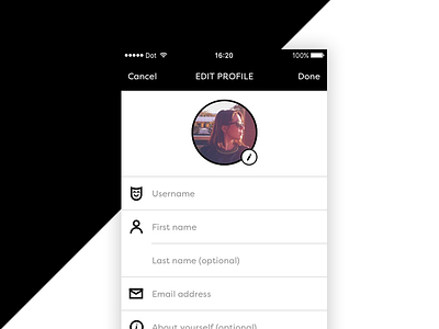 Daily UI #007 – Settings mobile profile settings ui user ux
