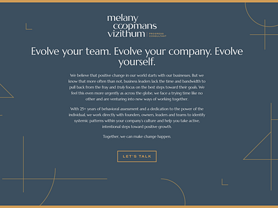 Evolving leaders. Evolving teams. branding design identity typography website wordmark