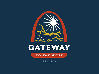 Gateway Arch branding design identity illustration logo