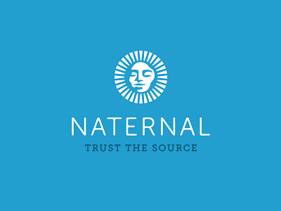 Naternal Logo branding design identity illustration logo typography