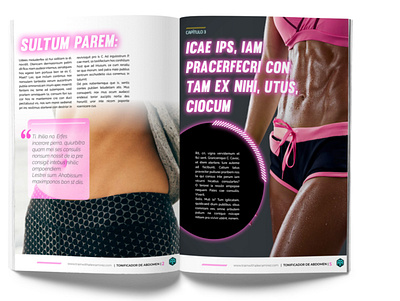 TWAR | PDFs entrenamiento editorial design fitness club lifestyle