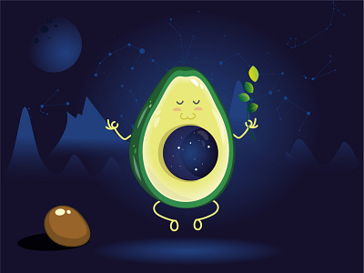 Avocado in space