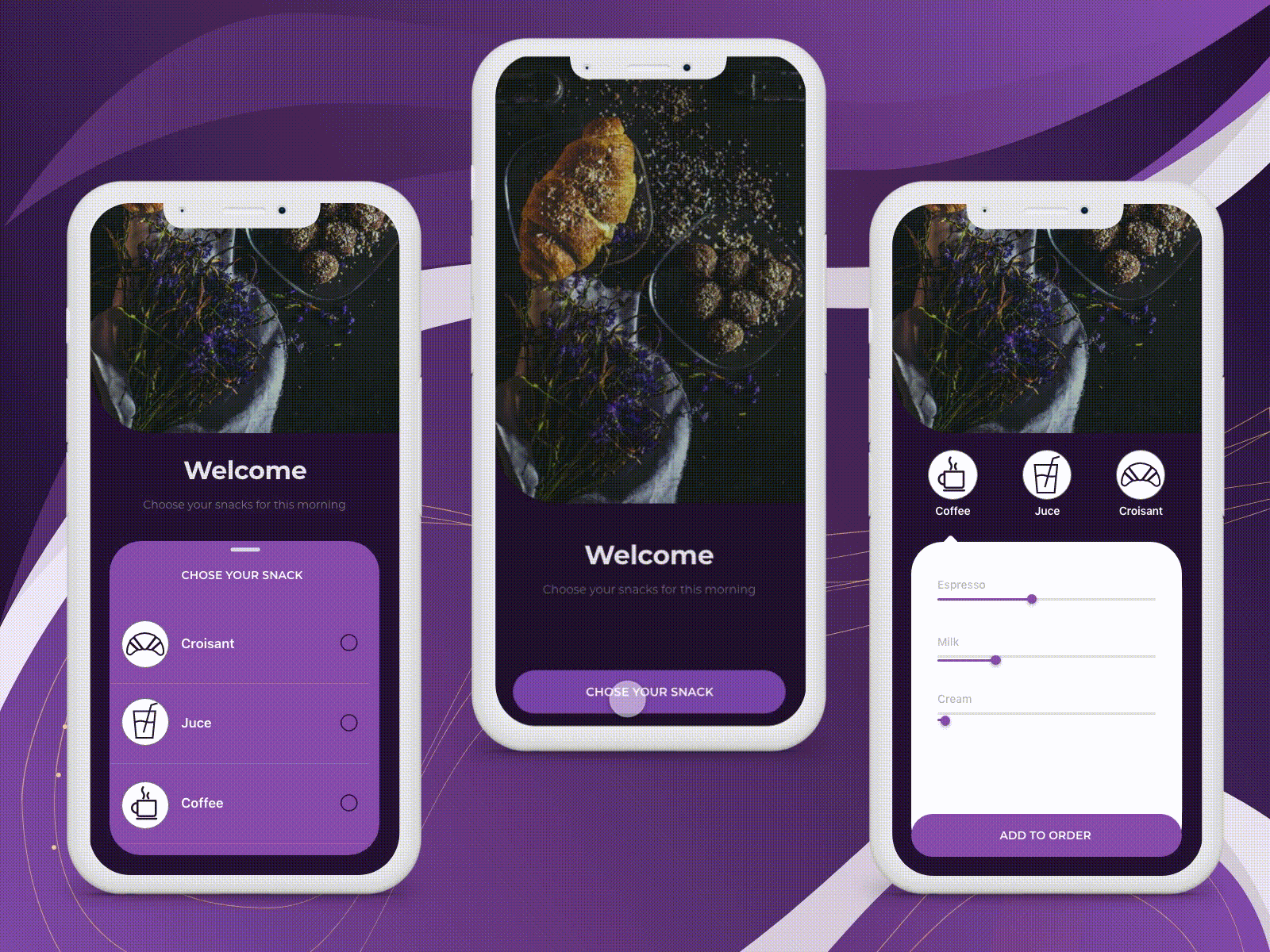 Concept of meal ordering app adobe xd adobe xd animation adobe xd design animation branding dribbble dribble shot food app food order interaction design ui ux