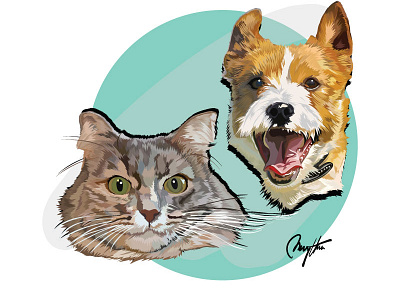 Vector Pet animal flat graphic illustration pet vector vectorpet