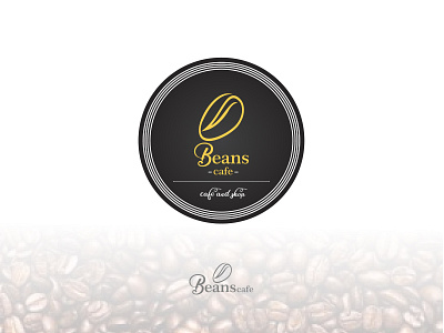 beans cafe logo branding design flat graphic illustration logo logo design myftha rochma vector