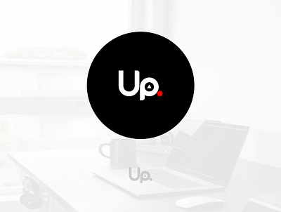 UP logo design flat graphic icon logo logo design myftha type typography vector