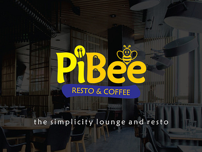 logo design for PiBee Resto and Coffee