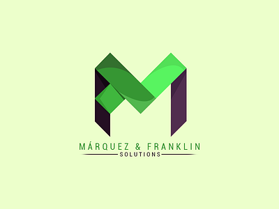 Márquez & Franklin Solutions Logo computer logo science solutions
