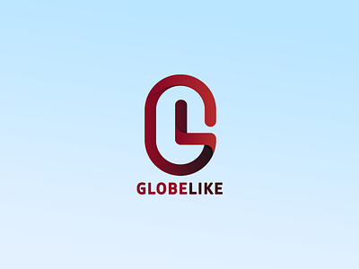 GlobeLike design globe lg like logo vector