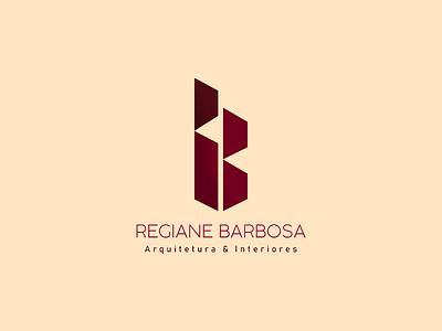 Regiane Barbosa Arquitetura / Architect architect construction design engineering flat logo minimalist simple