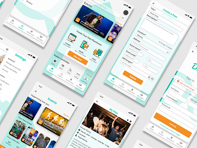 Day Off UI - Sangeet Bajracharya app day off app dayoff event plan ui uidesign uiux