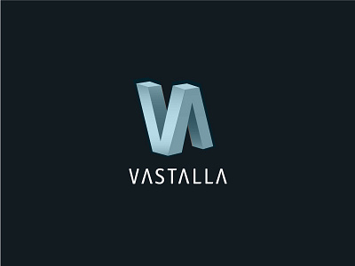 Vastalla logo 3d brand logo minimal modern optical