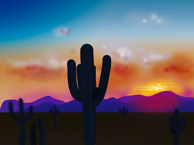 desierto cactus design illustration