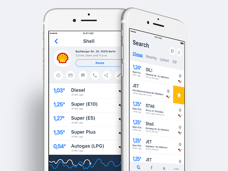 Gas Station iOS App iphone ios graph ux ui concept shell fuel app station gas station gas