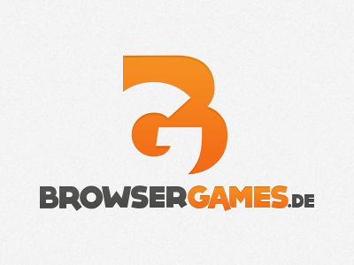 Browsergames.de Logo browser browsergames corpotate games icon icons identity logo orange typography vector video