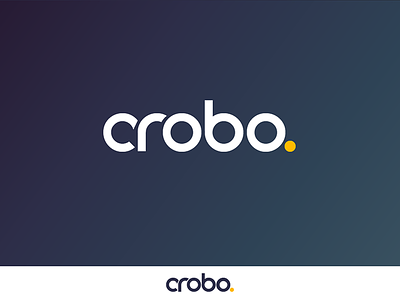 Crobo Logo affiliate clean font geometric logo marketing scratch simple typeface word mark