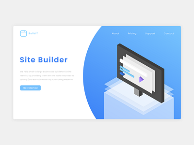 Isometric Illustration design hero illustration isometric landing landing page ui vector webdesign website xd