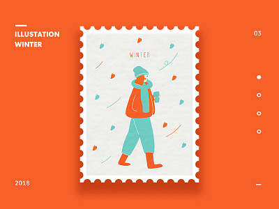 Illustrations in the winter app clean design illustration ios mobile ui ux web