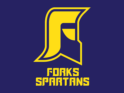 Forks Spartans high school logo redesign spartans sports identity sports logo