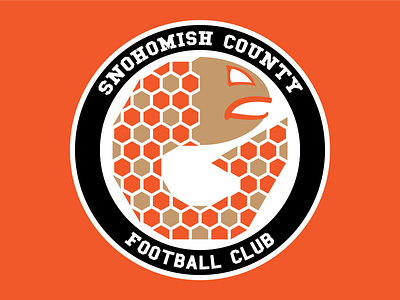 Snohomish County Football Club - Official Logo official pattern design roundel salmon snohomish county soccer sports identity sports logo steelheads wwpl